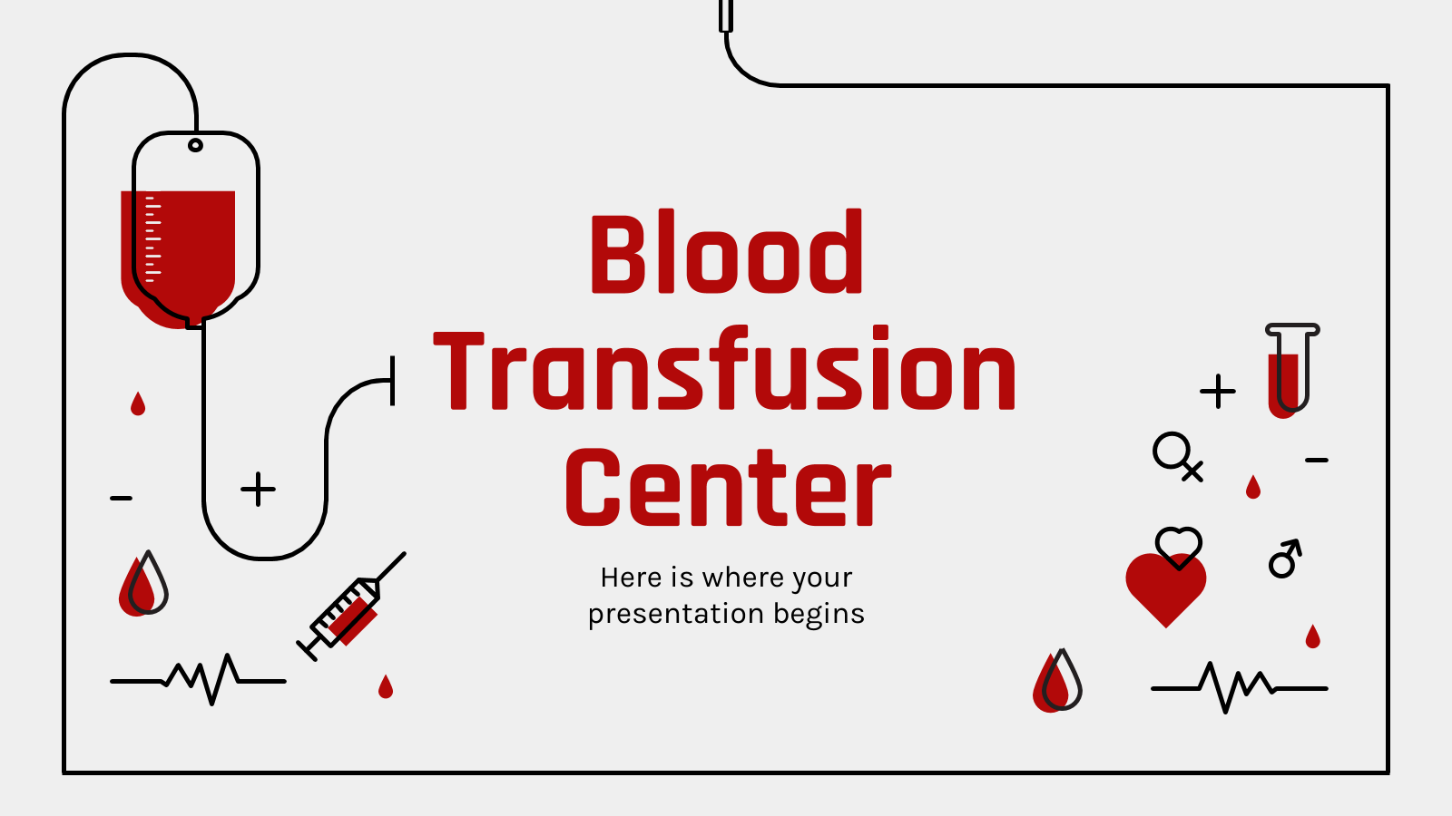 输血中心PowerPoint模板
